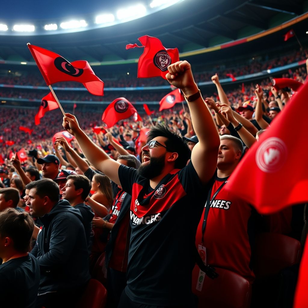 B体育电竞-西悉尼流浪者球迷现场助威，激发球队夺冠斗志